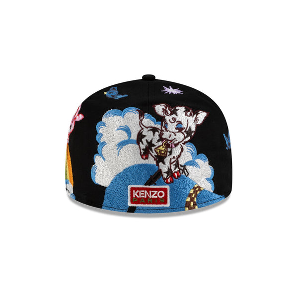 Kenzo Embroidered Characters Black 59FIFTY Fitted
