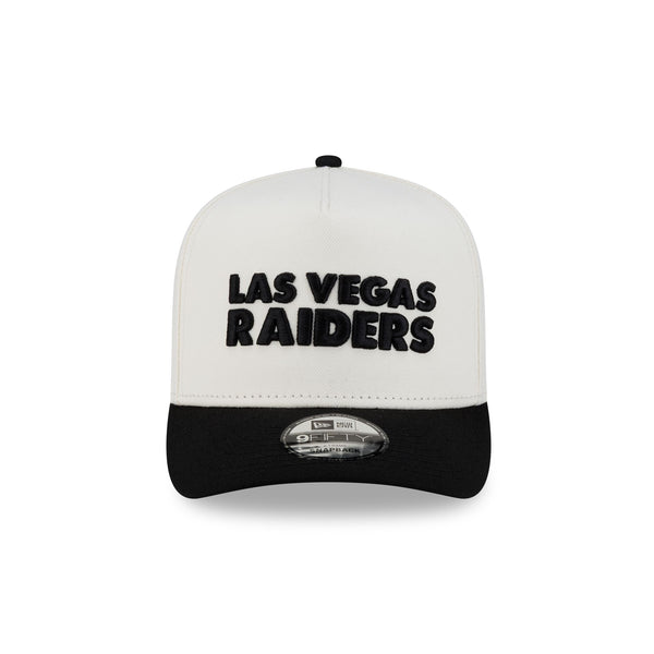 Las Vegas Raiders Two-Tone Team Script 9FIFTY A-Frame Snapback - F