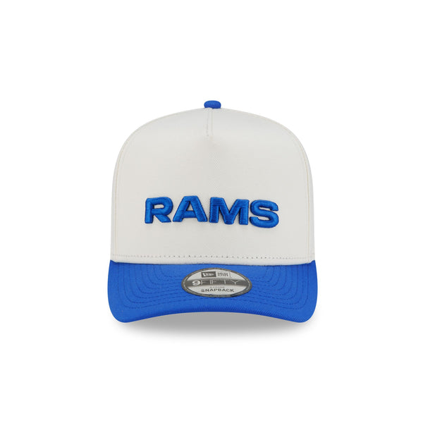 Los Angeles Rams Two-Tone Team Script 9FIFTY A-Frame Snapback - F