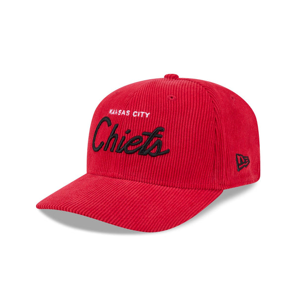 Kansas City Chiefs Cord Script 9SEVENTY Stretch Snap Cap - 3QL