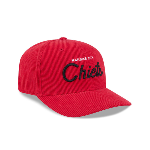 Kansas City Chiefs Cord Script 9SEVENTY Stretch Snap Cap - 3QR