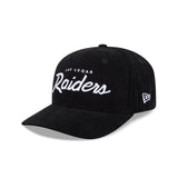 Las Vegas Raiders Cord Script 9SEVENTY Stretch Snap Cap - 3QL