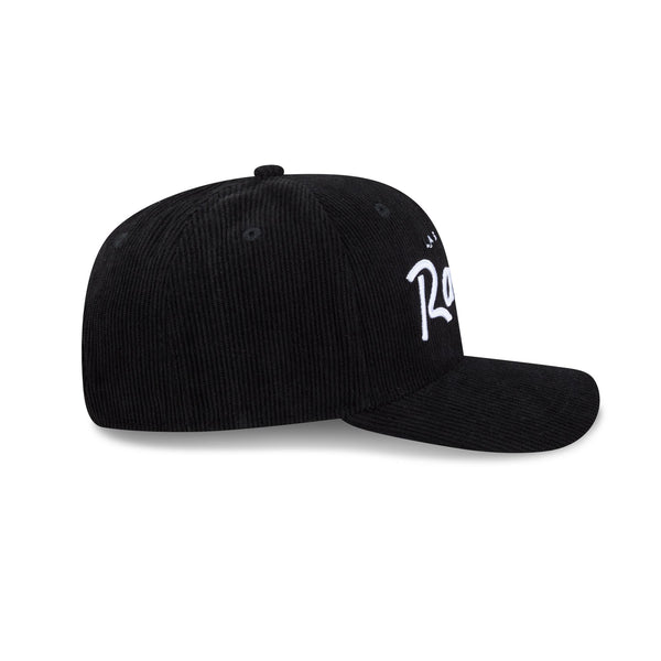 Las Vegas Raiders Cord Script 9SEVENTY Stretch Snap Cap - RSIDE