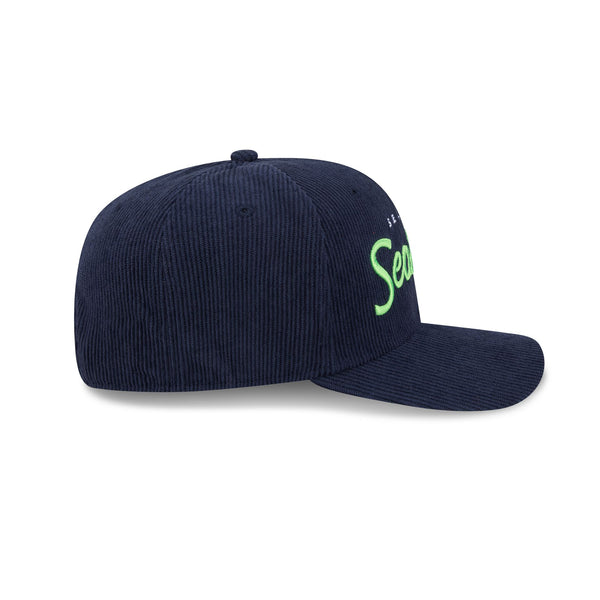 Seattle Seahawks Cord Script 9SEVENTY Stretch Snap Cap - RSIDE