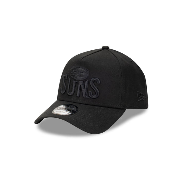 Gold Coast Suns Black on Black 9FORTY A-Frame Snapback
