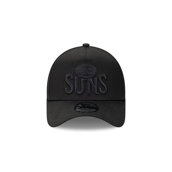 Gold Coast Suns Black on Black 9FORTY A-Frame Snapback