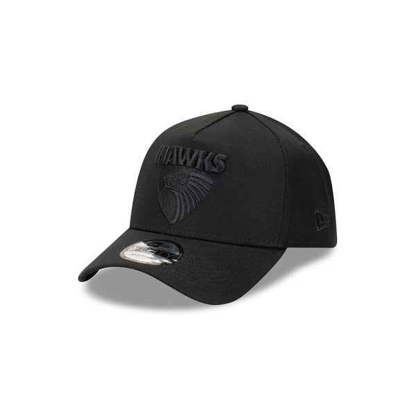 Hawthorn Hawks Black on Black 9FORTY A-Frame® Snapback – New