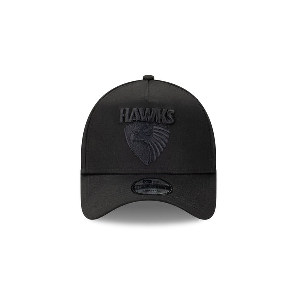 Hawthorn Hawks AFL Essentials Black on Black 9FORTY A-Frame Snapback