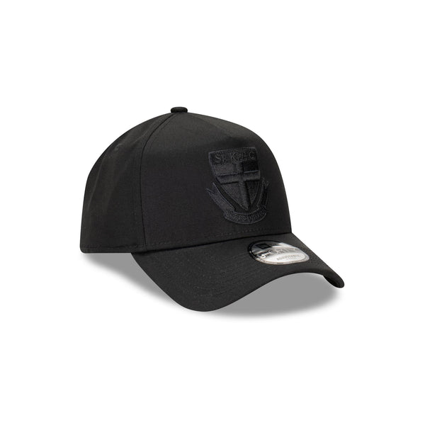 St. Kilda Saints Black on Black 9FORTY A-Frame Snapback