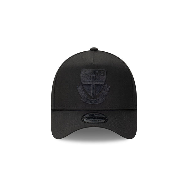 St. Kilda Saints Black on Black 9FORTY A-Frame Snapback