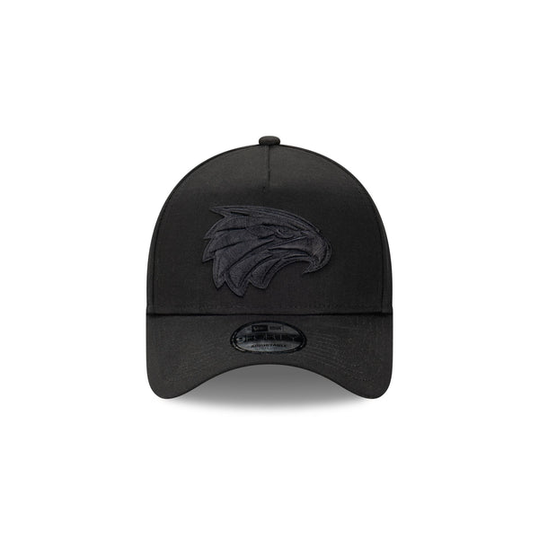 West Coast Eagles Black on Black 9FORTY A-Frame Snapback
