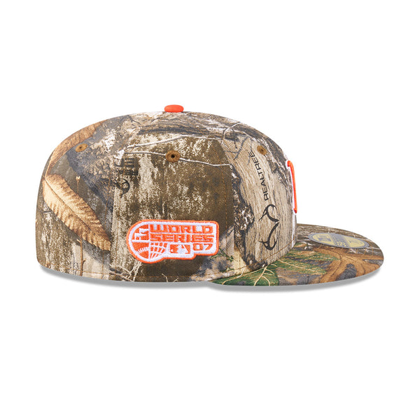 Boston Red Sox RealTree Signal Orange 59FIFTY Fitted