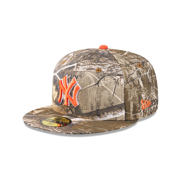 New York Yankees RealTree Signal Orange 59FIFTY Fitted