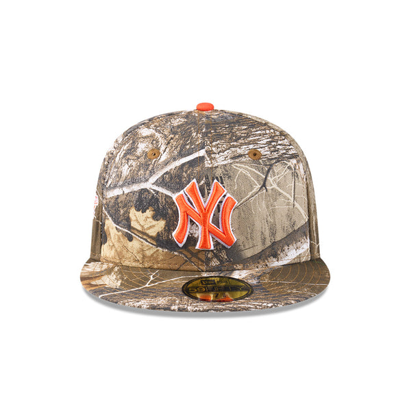 New York Yankees RealTree Signal Orange 59FIFTY Fitted