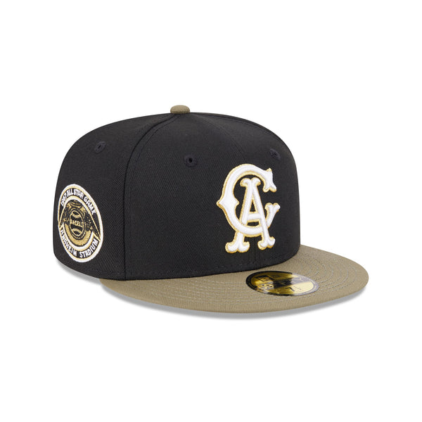 California Angels Seasonal Black-Olive 59FIFTY Fitted