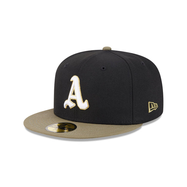 Oakland Athletics Seasonal Black-Olive 59FIFTY Fitted