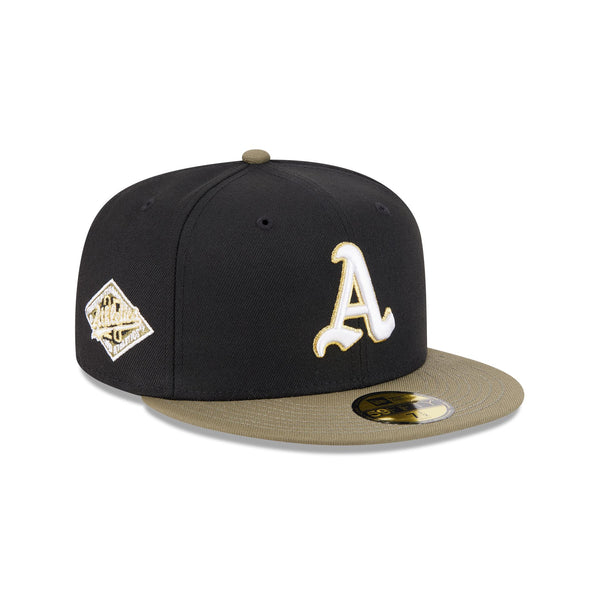 Oakland Athletics Seasonal Black-Olive 59FIFTY Fitted