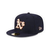 Oakland Athletics Seasonal Navy Stone 59FIFTY Fitted