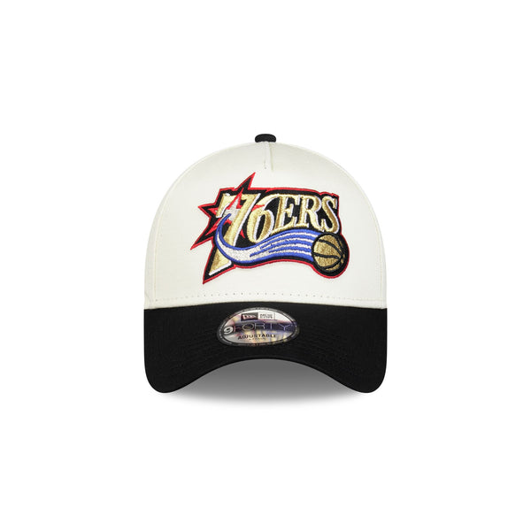 Philadelphia 76ers Hardwood Classics 9FORTY A-Frame Snapback - F