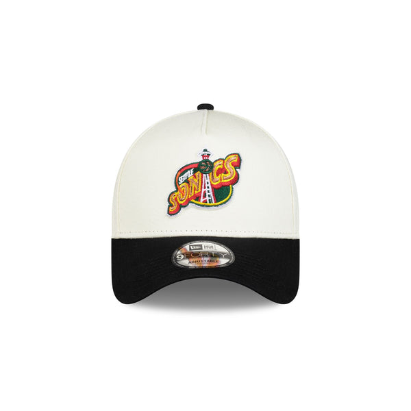 Seattle Supersonics Hardwood Classics 9FORTY A-Frame Snapback - F