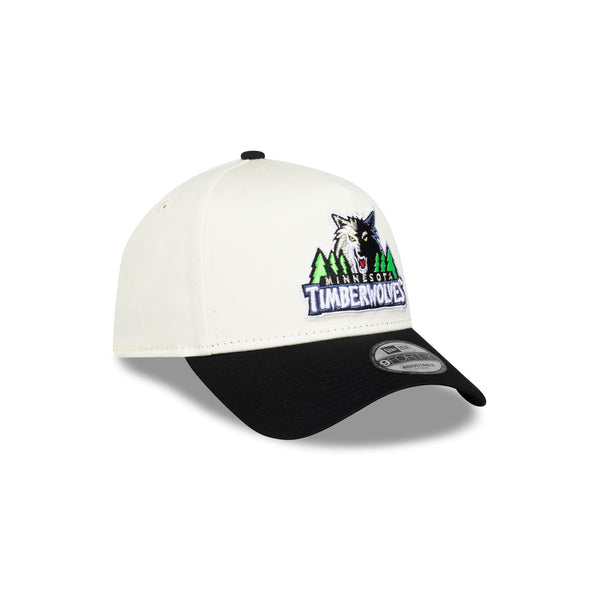 Minnesota Timberwolves Hardwood Classics 9FORTY A-Frame Snapback - 3QR