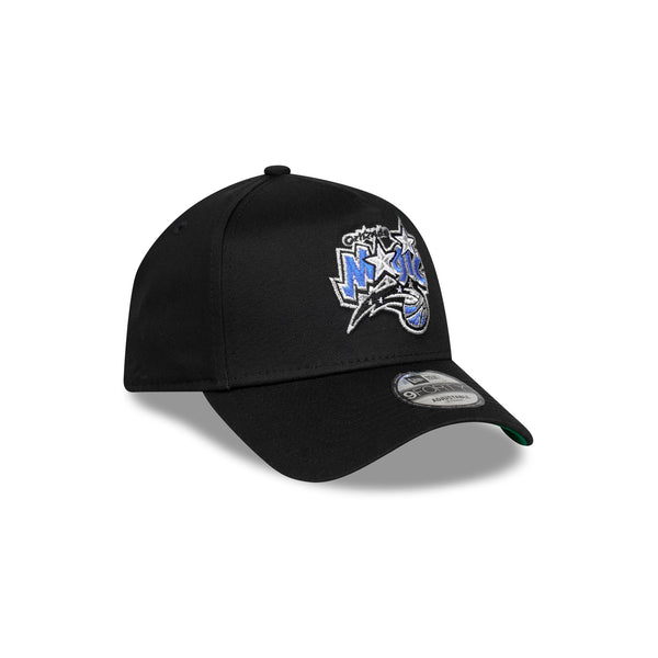 Orlando Magic Hardwood Classics Black OTC 9FORTY A-Frame Snapback - 3QR