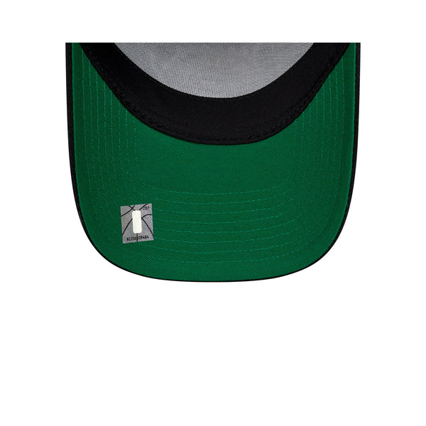 Toronto Raptors Hardwood Classics Black OTC 9FORTY A-Frame Snapback - UV