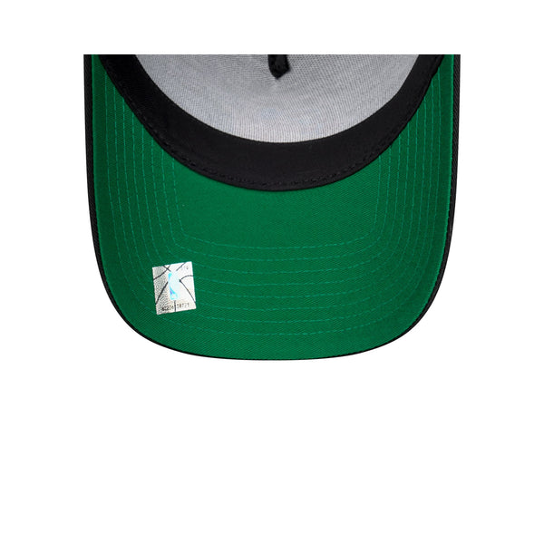 Golden State Warriors Hardwood Classics Black OTC 9FORTY A-Frame Snapback - UV