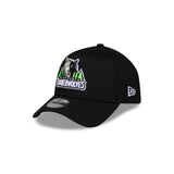 Minnesota Timberwolves Hardwood Classics Black OTC 9FORTY A-Frame Snapback - 3QL