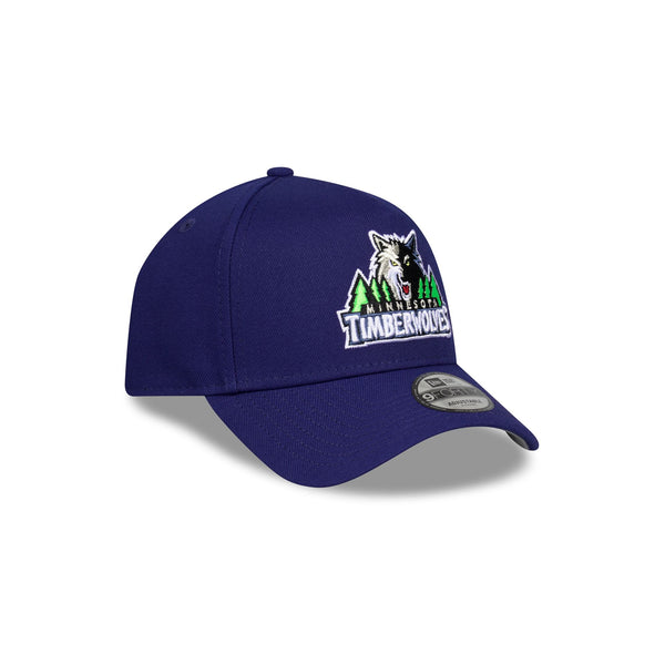 Minnesota Timberwolves Hardwood Classics 9FORTY A-Frame Snapback - 3QR