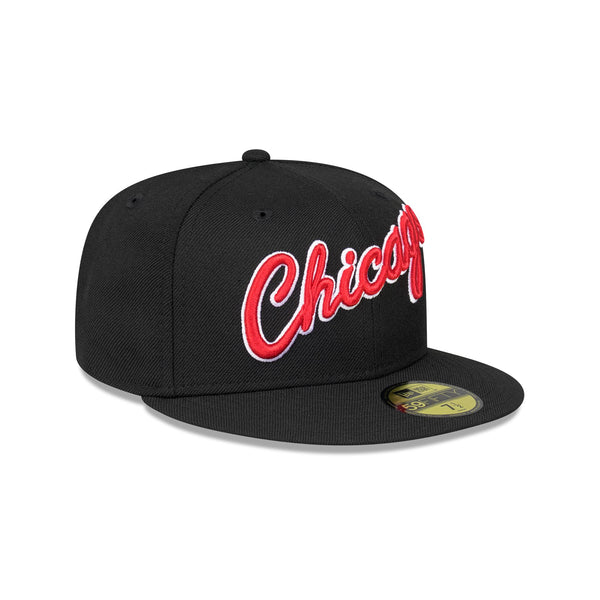 Chicago Bulls Hardwood Classics Black OTC 59FIFTY Fitted - 3QR