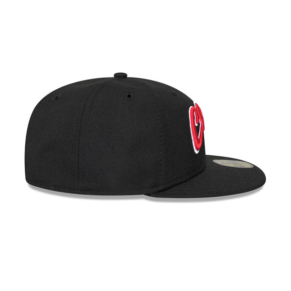 Chicago Bulls Hardwood Classics Black OTC 59FIFTY Fitted - RSIDE