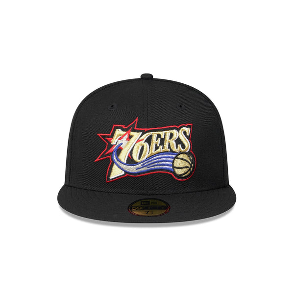 Philadelphia 76ers Hardwood Classics Black OTC 59FIFTY Fitted - F