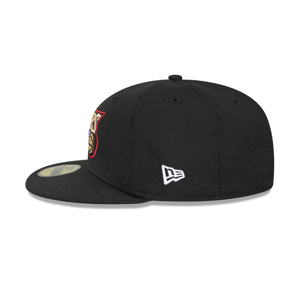 Philadelphia 76ers Hardwood Classics Black OTC 59FIFTY Fitted - LSIDE