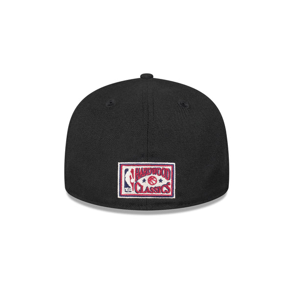 Philadelphia 76ers Hardwood Classics Black OTC 59FIFTY Fitted - R