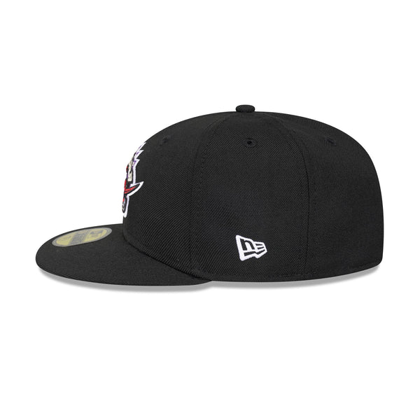 Toronto Raptors Hardwood Classics Black OTC 59FIFTY Fitted - LSIDE
