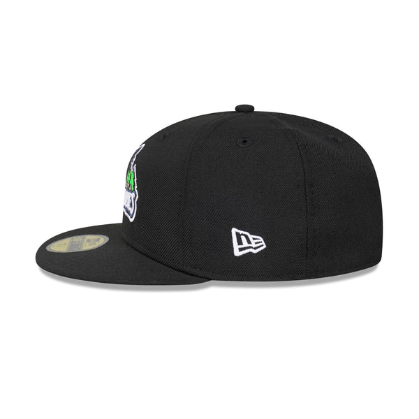 Minnesota Timberwolves Hardwood Classics Black OTC 59FIFTY Fitted - LSIDE