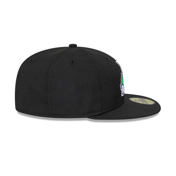 Minnesota Timberwolves Hardwood Classics Black OTC 59FIFTY Fitted - RSIDE