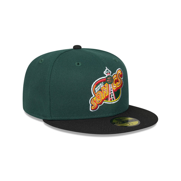 Seattle Supersonics Hardwood Classics Two-Tone 59FIFTY Fitted - 3QR