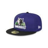 Minnesota Timberwolves Hardwood Classics Two-Tone 59FIFTY Fitted - 3QL