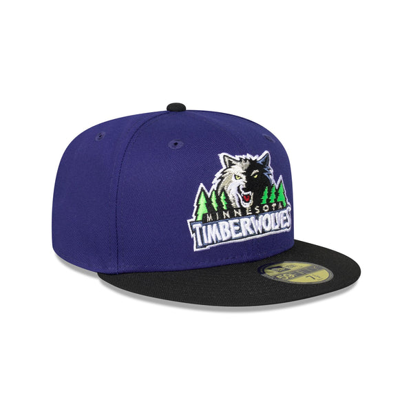 Minnesota Timberwolves Hardwood Classics Two-Tone 59FIFTY Fitted - 3QR