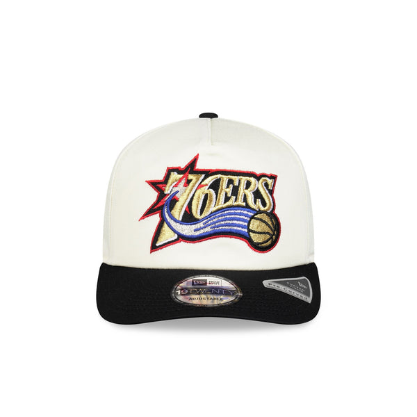 Philadelphia 76ers Hardwood Classics Two-Tone Chrome 19TWENTY Snapback - F