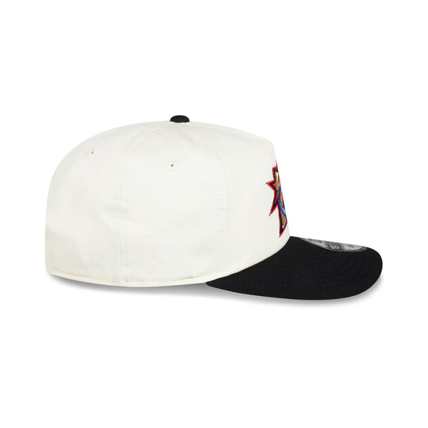 Philadelphia 76ers Hardwood Classics Two-Tone Chrome 19TWENTY Snapback - RSIDE
