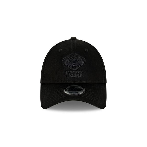 Wests Tigers Black on Black 9FORTY Snapback