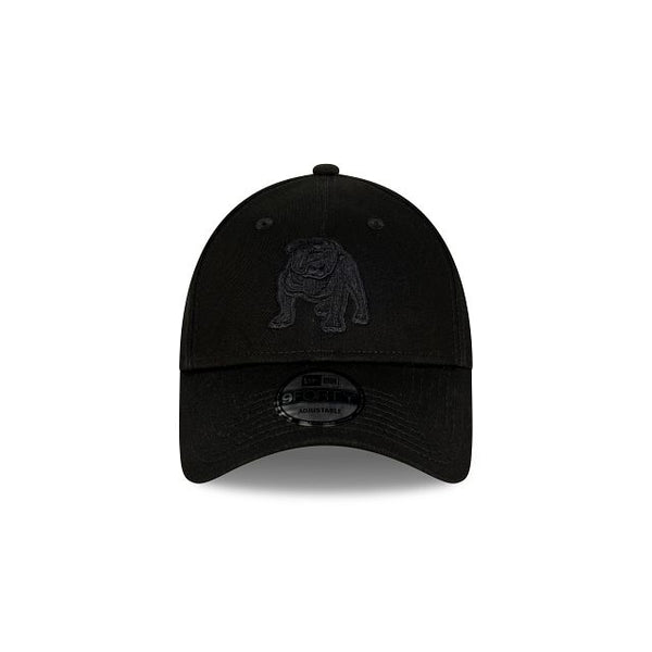 Canterbury Bankstown Bulldogs Black on Black 9FORTY Snapback