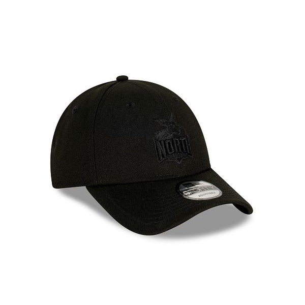 North Melbourne Kangaroos Black on Black 9FORTY Snapback