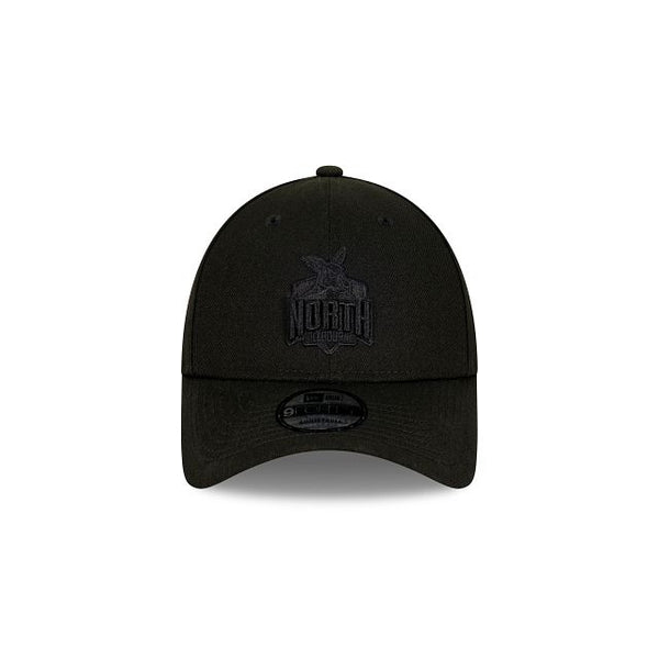 North Melbourne Kangaroos Black on Black 9FORTY Snapback