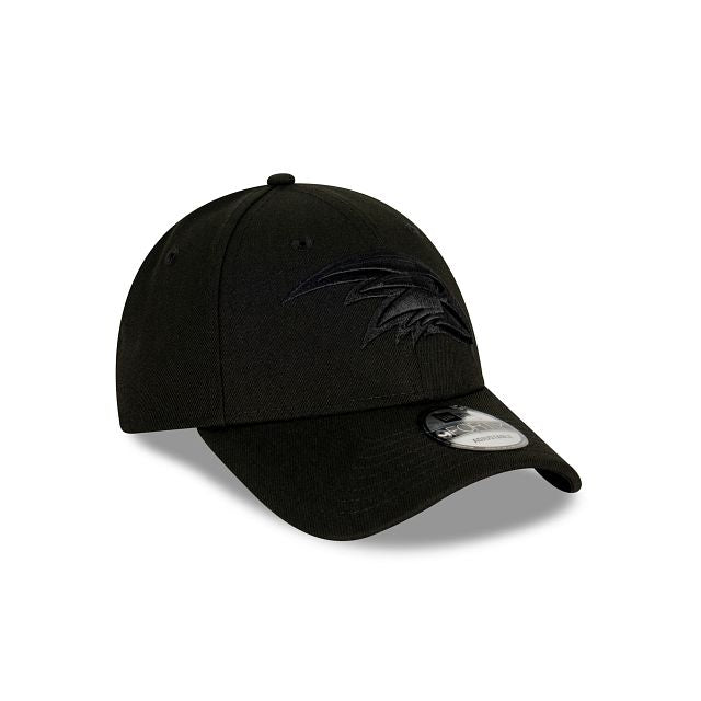 Adelaide Crows Black on Black 9FORTY Snapback Hat New Era Cap