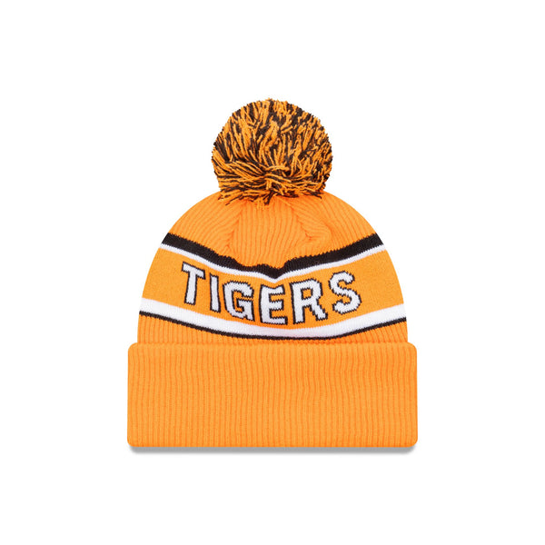 Wests Tigers Official Team Colours Beanie with Pom