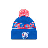 Western Bulldogs Official Team Colours Beanie with Pom New Era